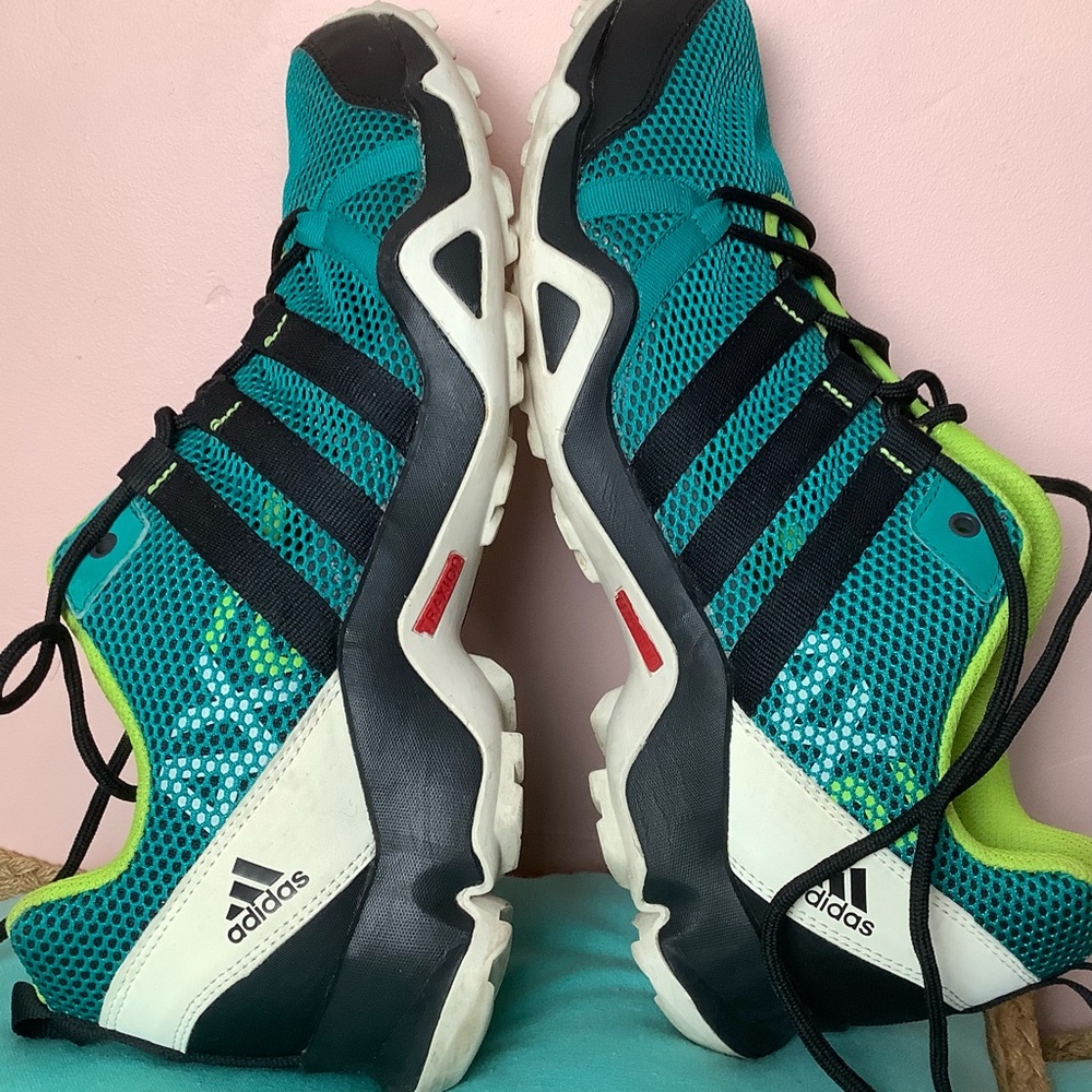Adidas AX2 Hiking Trail Traxion AF6125 Men’s Shoes Size 13 Teal Black White 2015 - Picture 6 of 13